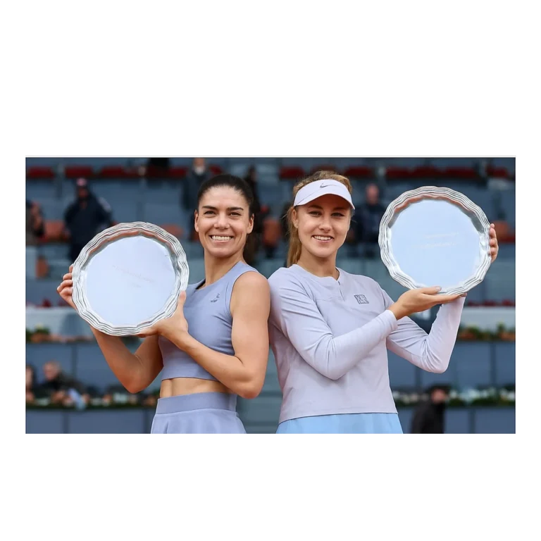 Imagine articol despre Sorana Cîrstea și Anna Kalinskaya – Campioane la dublu în turneul WTA 1000 de la Madrid!