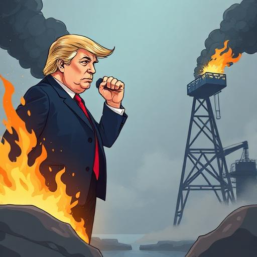 Imagine articol despre Conflict între Donald Trump și ExxonMobil pe tema investițiilor în Venezuela