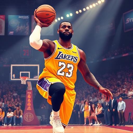 Imagine articol despre LeBron James continuă să impresioneze la 41 de ani, conducând Lakers spre victorie