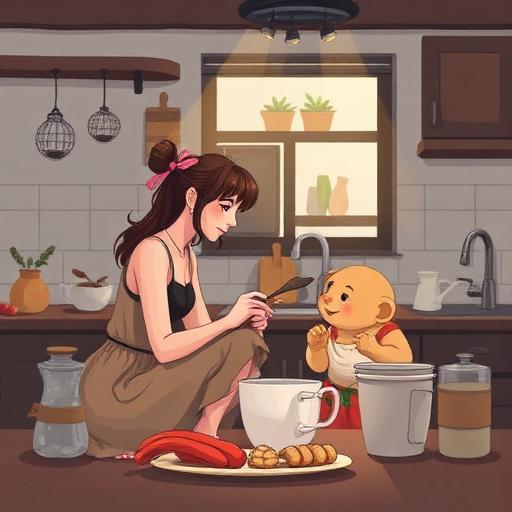 O întâlnire neașteptată: o femeie alungă un babuin din bucătărie